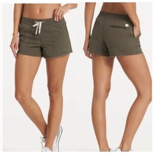 Vuori Vintage Ripstop Short Womens Dark Oregano Green Pull On VW385 - Medium
